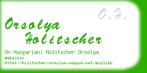 orsolya holitscher business card